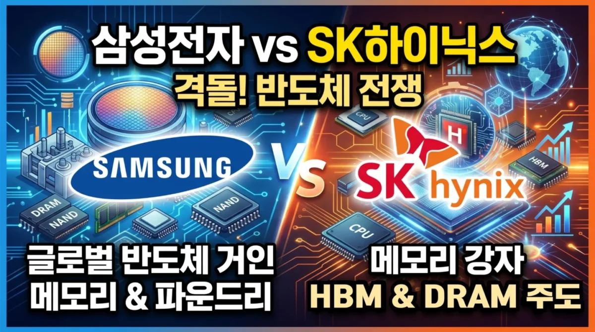 삼성전자 vs SK하이닉스, 지금 반도체 주식 사도 될까?